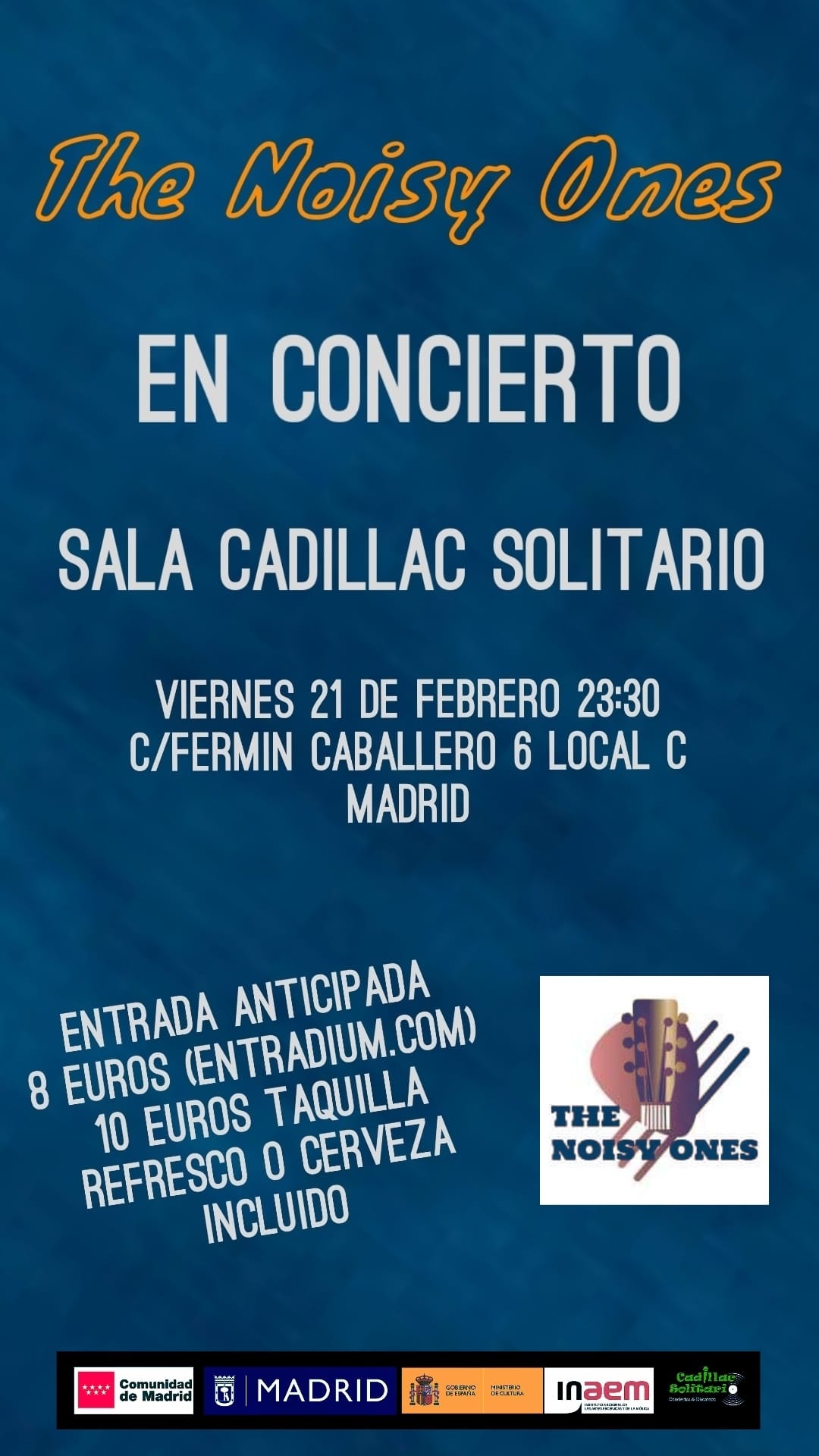 Cadillac Solitario Madrid, Reservado para cumpleaños Madrid, Cumpleaños con concierto Madrid, Celebrar cumpleaños Madrid, Local para cumpleaños Madrid