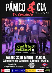 Cadillac Solitario Madrid, Reservado para cumpleaños Madrid, Cumpleaños con concierto Madrid, Celebrar cumpleaños Madrid, Local para cumpleaños Madrid