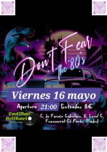 Cadillac Solitario Madrid, Reservado para cumpleaños Madrid, Cumpleaños con concierto Madrid, Celebrar cumpleaños Madrid, Local para cumpleaños Madrid