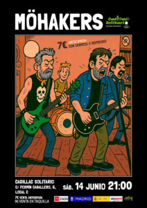 Cadillac Solitario Madrid, Reservado para cumpleaños Madrid, Cumpleaños con concierto Madrid, Celebrar cumpleaños Madrid, Local para cumpleaños Madrid