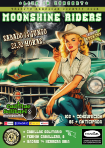 Cadillac Solitario Madrid, Reservado para cumpleaños Madrid, Cumpleaños con concierto Madrid, Celebrar cumpleaños Madrid, Local para cumpleaños Madrid