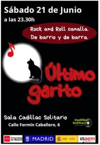 Cadillac Solitario Madrid, Reservado para cumpleaños Madrid, Cumpleaños con concierto Madrid, Celebrar cumpleaños Madrid, Local para cumpleaños Madrid