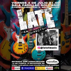 Cadillac Solitario Madrid, Reservado para cumpleaños Madrid, Cumpleaños con concierto Madrid, Celebrar cumpleaños Madrid, Local para cumpleaños Madrid