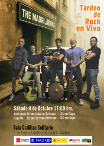 Cadillac Solitario Madrid, Reservado para cumpleaños Madrid, Cumpleaños con concierto Madrid, Celebrar cumpleaños Madrid, Local para cumpleaños Madrid