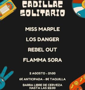 Cadillac Solitario Madrid, Reservado para cumpleaños Madrid, Cumpleaños con concierto Madrid, Celebrar cumpleaños Madrid, Local para cumpleaños Madrid