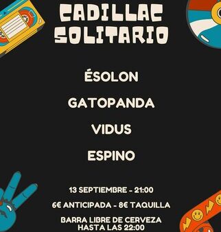 Cadillac Solitario Madrid, Reservado para cumpleaños Madrid, Cumpleaños con concierto Madrid, Celebrar cumpleaños Madrid, Local para cumpleaños Madrid