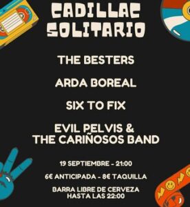 Cadillac Solitario Madrid, Reservado para cumpleaños Madrid, Cumpleaños con concierto Madrid, Celebrar cumpleaños Madrid, Local para cumpleaños Madrid