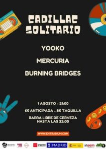 Cadillac Solitario Madrid, Reservado para cumpleaños Madrid, Cumpleaños con concierto Madrid, Celebrar cumpleaños Madrid, Local para cumpleaños Madrid