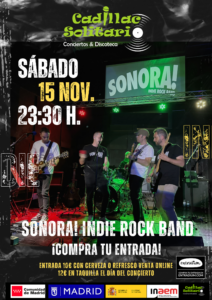 Cadillac Solitario Madrid, Reservado para cumpleaños Madrid, Cumpleaños con concierto Madrid, Celebrar cumpleaños Madrid, Local para cumpleaños Madrid