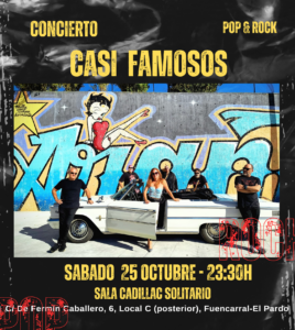 Cadillac Solitario Madrid, Reservado para cumpleaños Madrid, Cumpleaños con concierto Madrid, Celebrar cumpleaños Madrid, Local para cumpleaños Madrid