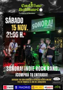 Cadillac Solitario Madrid, Reservado para cumpleaños Madrid, Cumpleaños con concierto Madrid, Celebrar cumpleaños Madrid, Local para cumpleaños Madrid