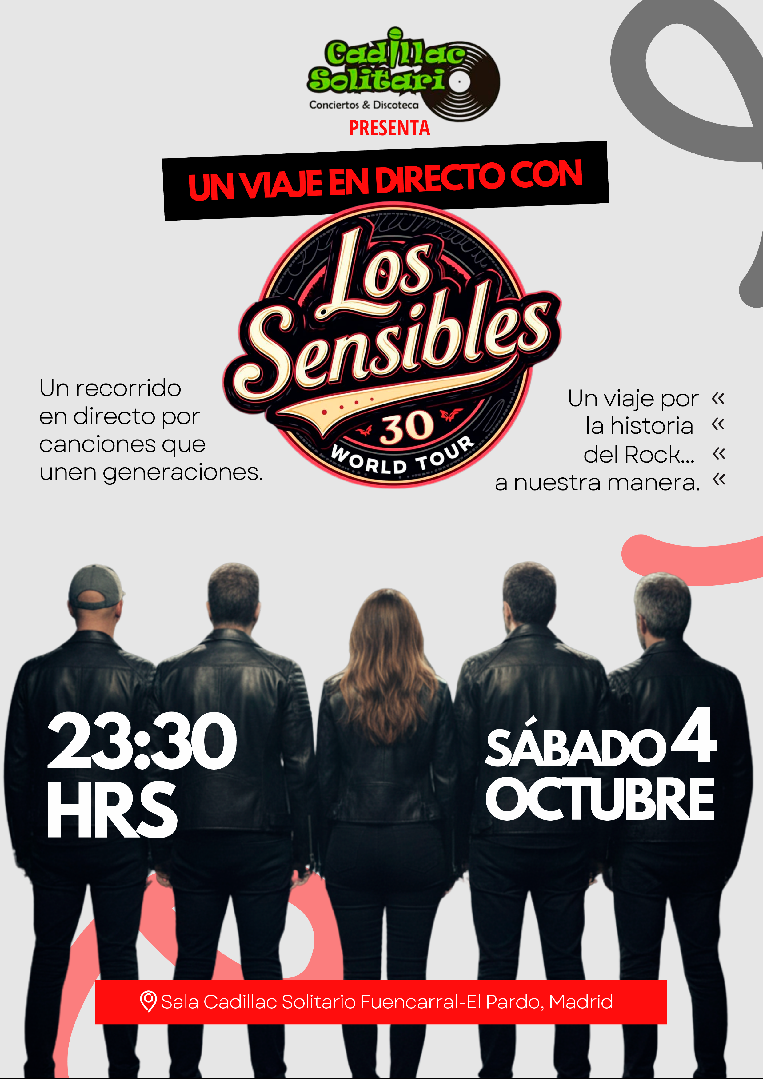 Cadillac Solitario Madrid, Reservado para cumpleaños Madrid, Cumpleaños con concierto Madrid, Celebrar cumpleaños Madrid, Local para cumpleaños Madrid
