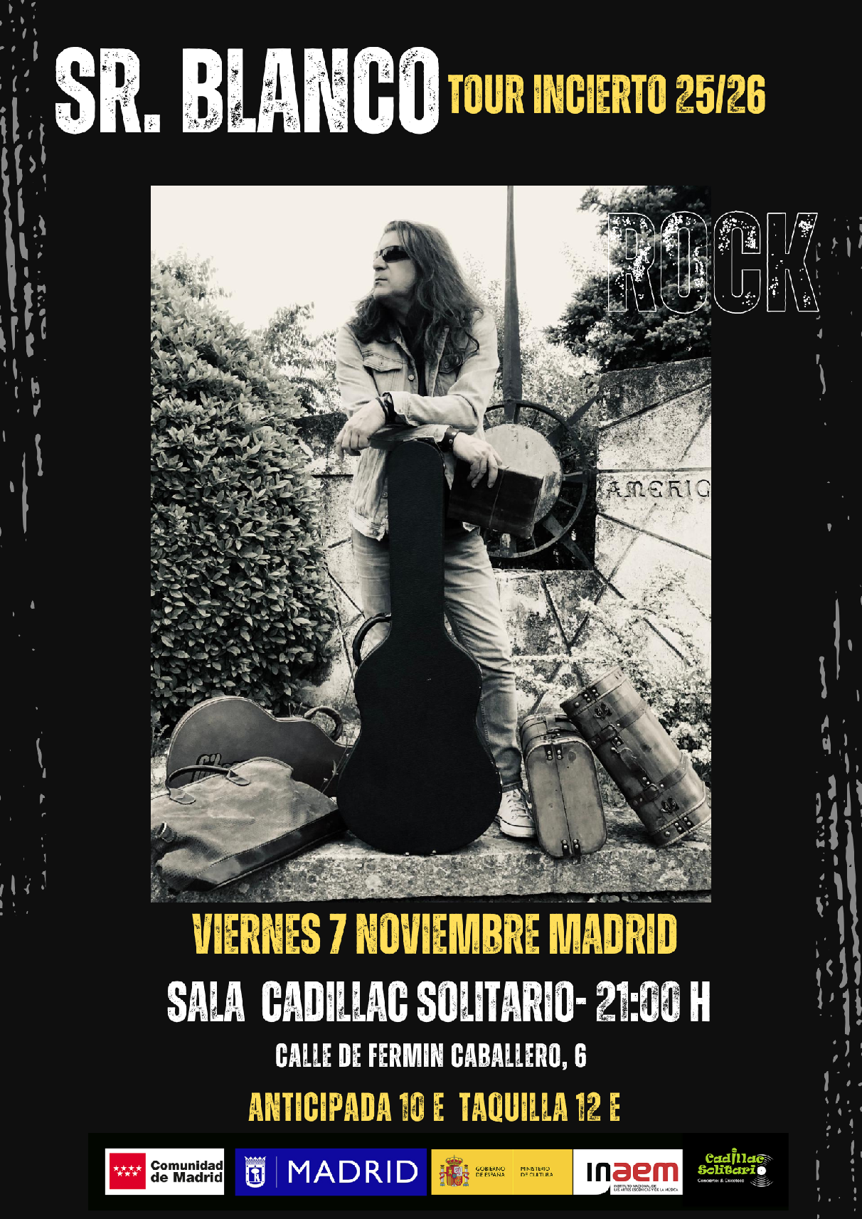 Cadillac Solitario Madrid, Reservado para cumpleaños Madrid, Cumpleaños con concierto Madrid, Celebrar cumpleaños Madrid, Local para cumpleaños Madrid