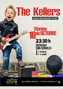 Cadillac Solitario Madrid, Reservado para cumpleaños Madrid, Cumpleaños con concierto Madrid, Celebrar cumpleaños Madrid, Local para cumpleaños Madrid