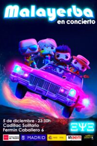 Cadillac Solitario Madrid, Reservado para cumpleaños Madrid, Cumpleaños con concierto Madrid, Celebrar cumpleaños Madrid, Local para cumpleaños Madrid