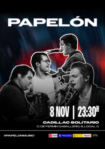 Cadillac Solitario Madrid, Reservado para cumpleaños Madrid, Cumpleaños con concierto Madrid, Celebrar cumpleaños Madrid, Local para cumpleaños Madrid