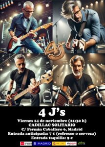 Cadillac Solitario Madrid, Reservado para cumpleaños Madrid, Cumpleaños con concierto Madrid, Celebrar cumpleaños Madrid, Local para cumpleaños Madrid