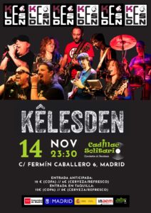 Cadillac Solitario Madrid, Reservado para cumpleaños Madrid, Cumpleaños con concierto Madrid, Celebrar cumpleaños Madrid, Local para cumpleaños Madrid