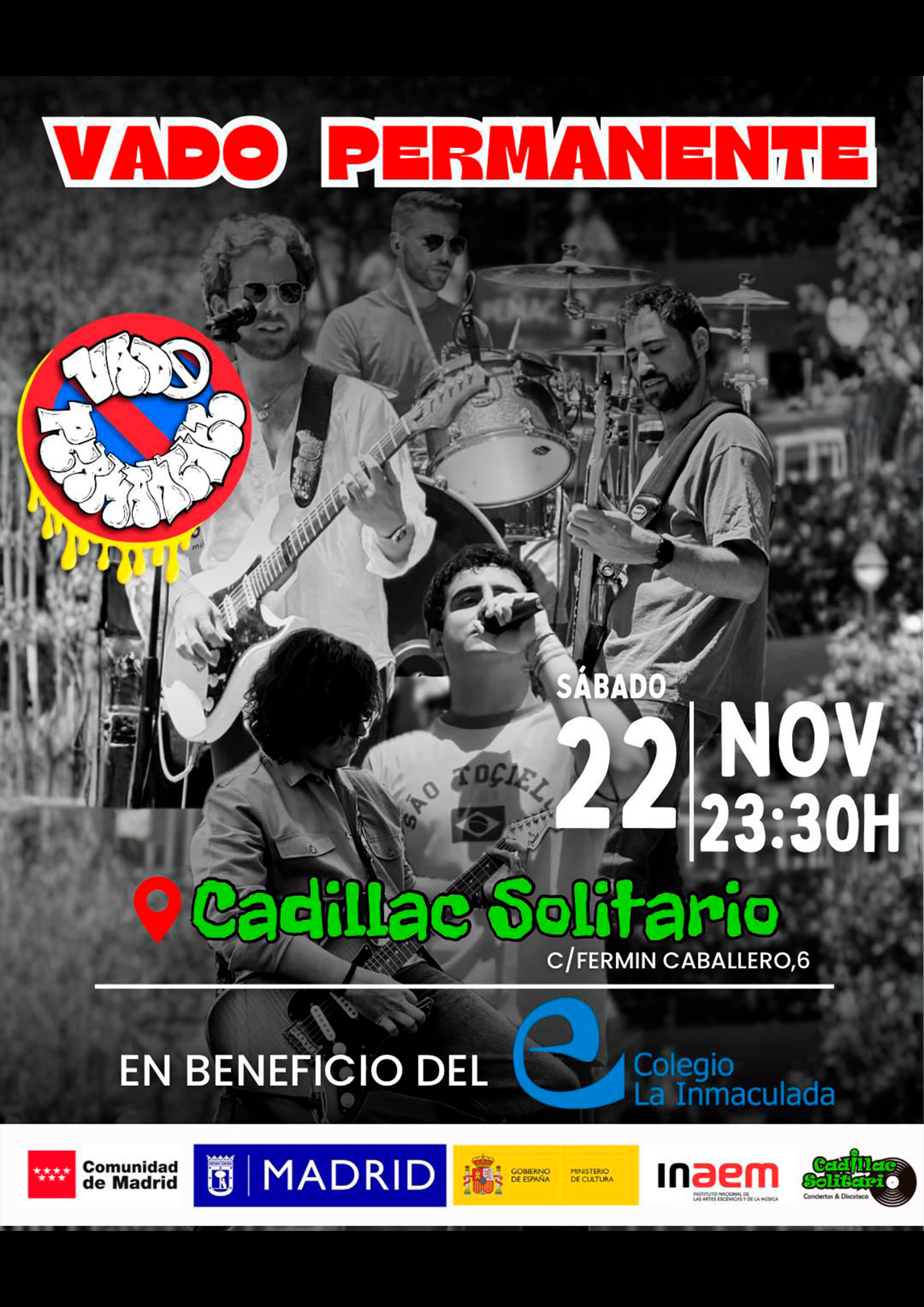 Cadillac Solitario Madrid, Reservado para cumpleaños Madrid, Cumpleaños con concierto Madrid, Celebrar cumpleaños Madrid, Local para cumpleaños Madrid