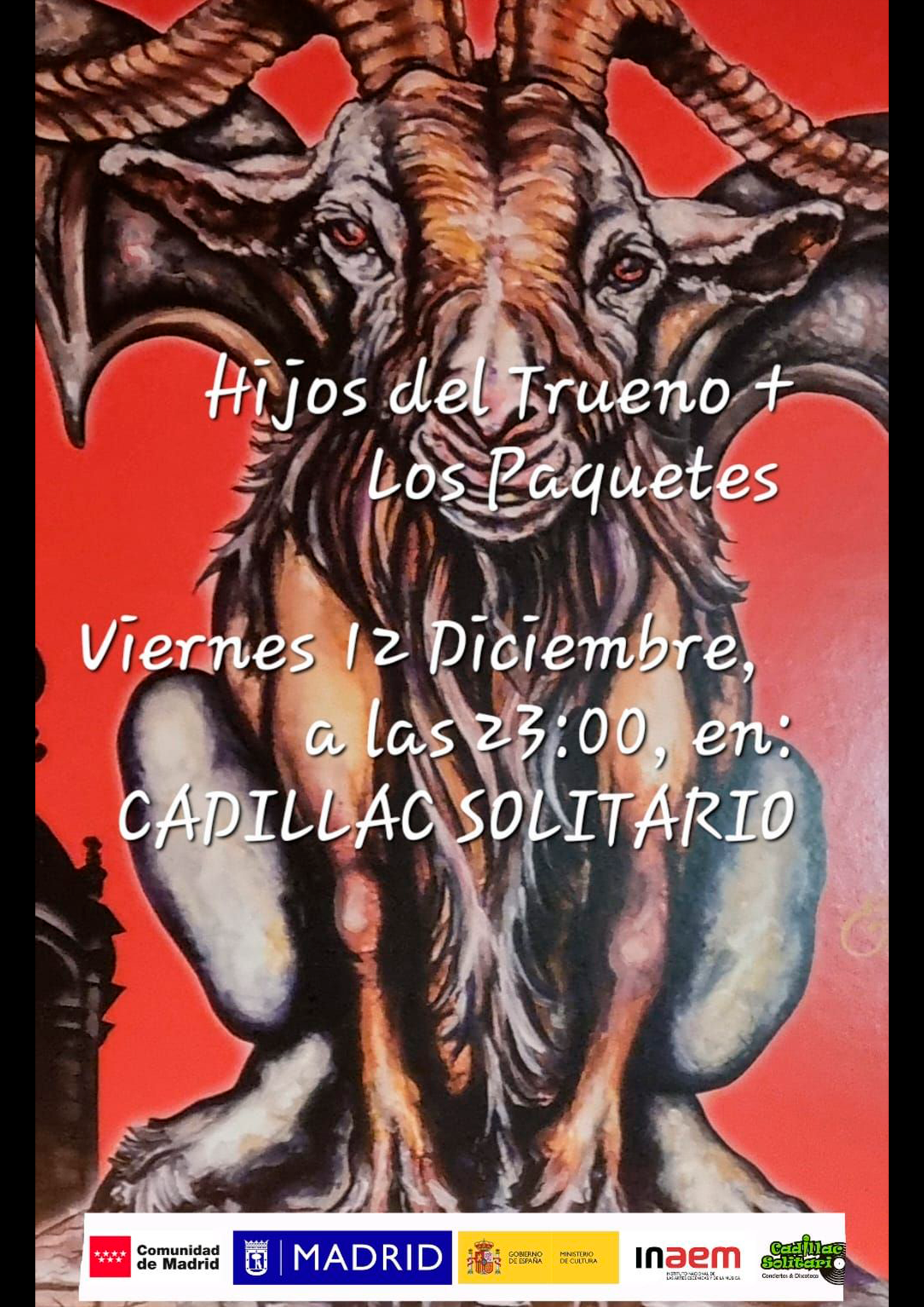 Cadillac Solitario Madrid, Reservado para cumpleaños Madrid, Cumpleaños con concierto Madrid, Celebrar cumpleaños Madrid, Local para cumpleaños Madrid