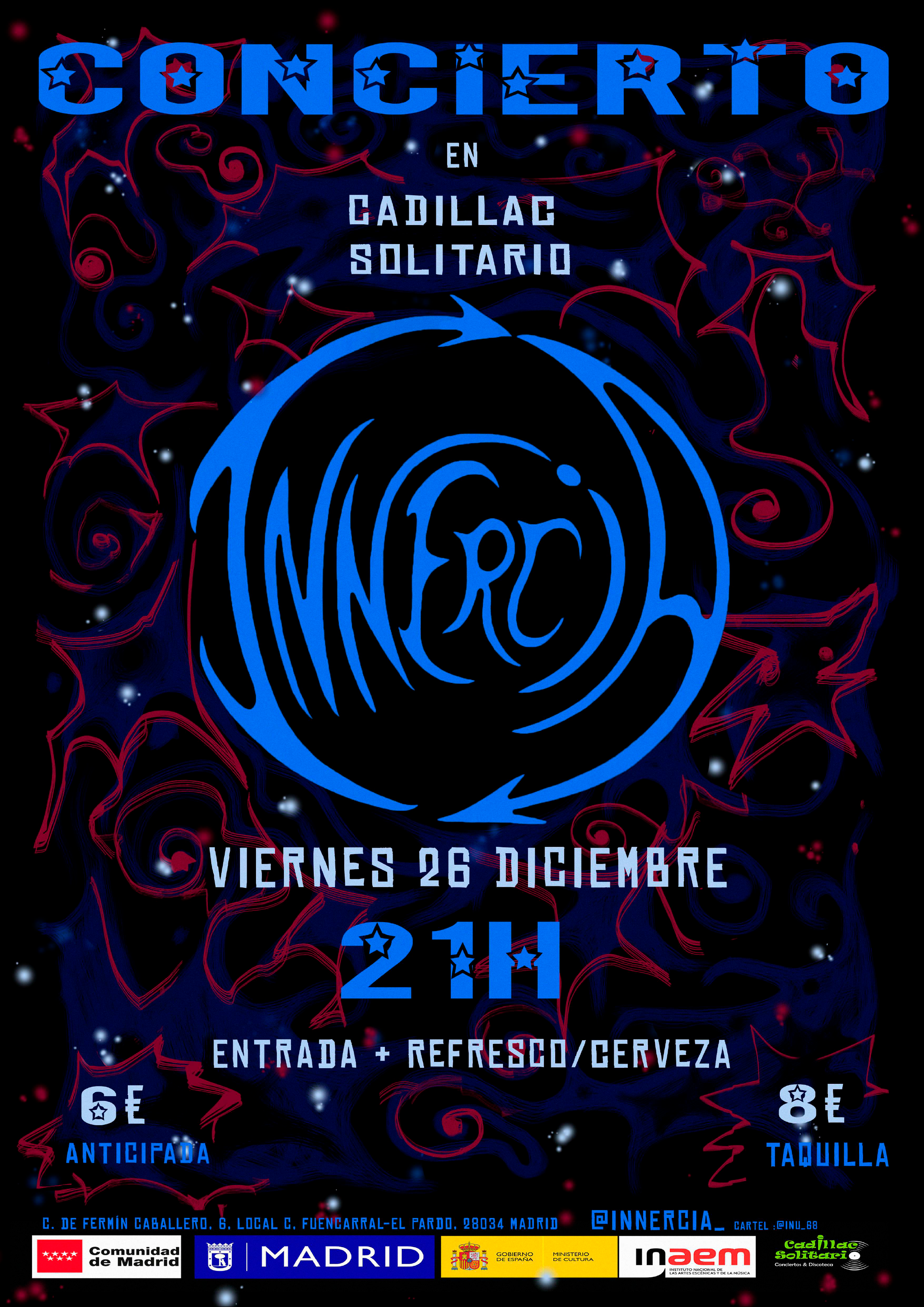 Cadillac Solitario Madrid, Reservado para cumpleaños Madrid, Cumpleaños con concierto Madrid, Celebrar cumpleaños Madrid, Local para cumpleaños Madrid