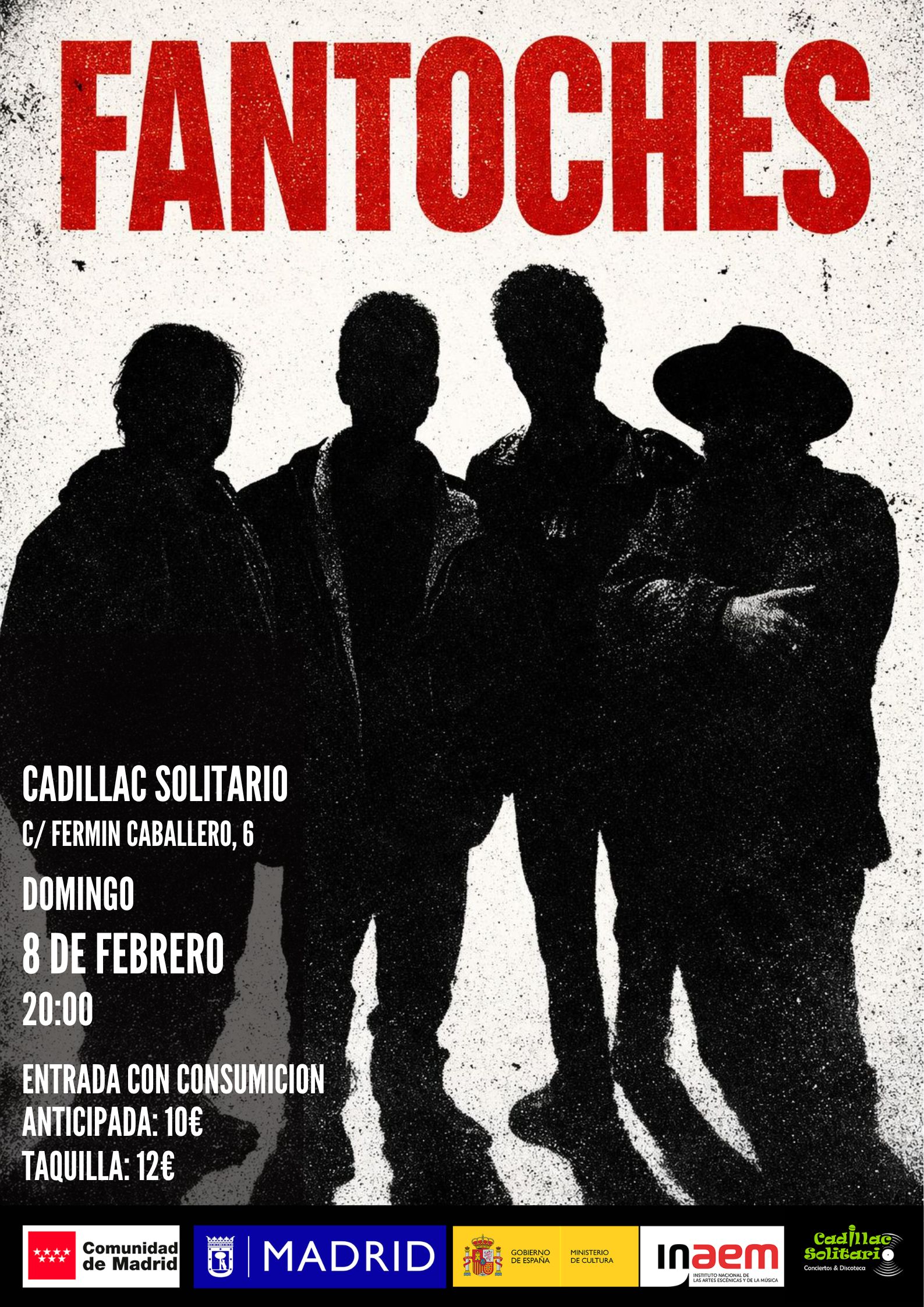 Cadillac Solitario Madrid, Reservado para cumpleaños Madrid, Cumpleaños con concierto Madrid, Celebrar cumpleaños Madrid, Local para cumpleaños Madrid