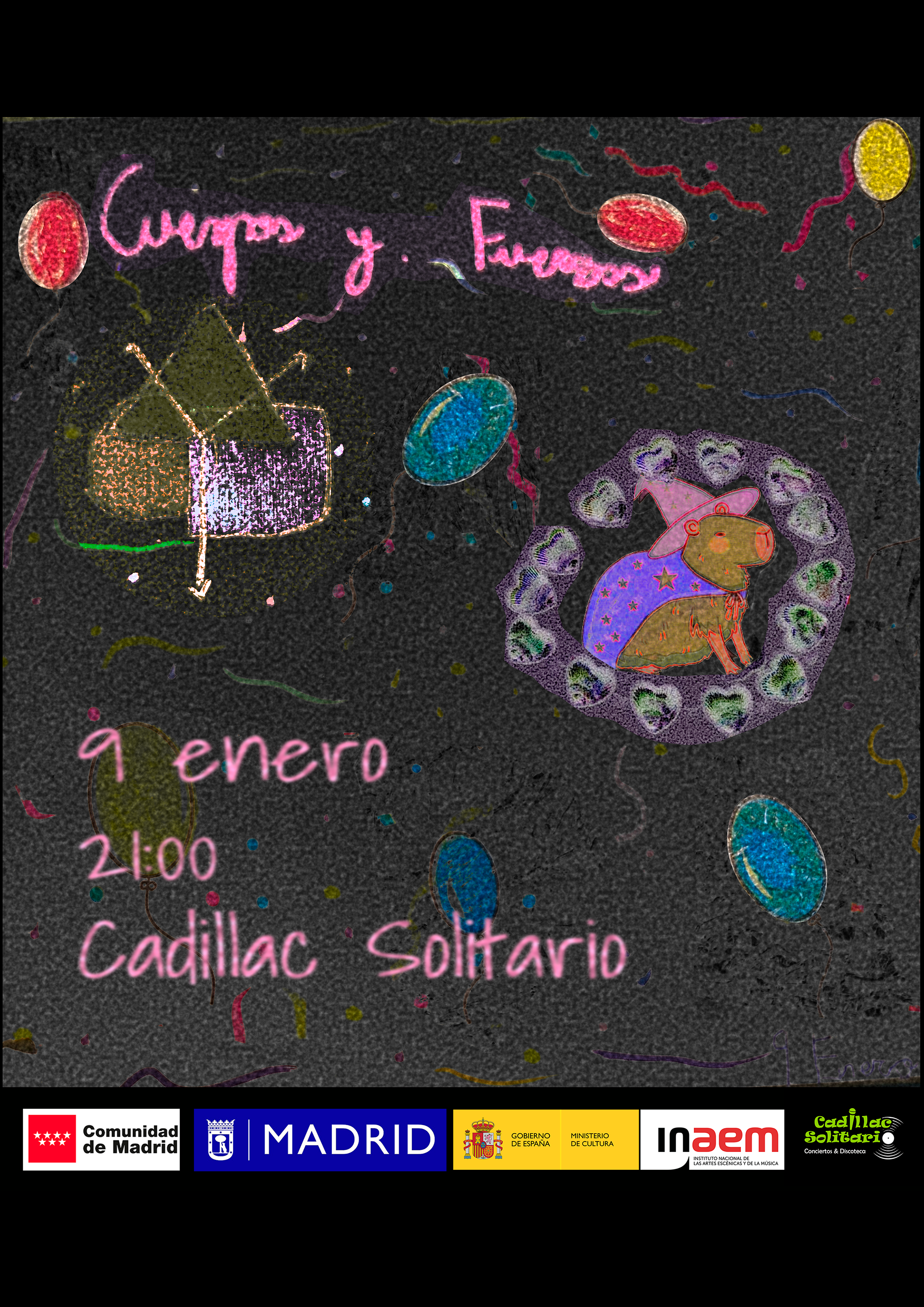 Cadillac Solitario Madrid, Reservado para cumpleaños Madrid, Cumpleaños con concierto Madrid, Celebrar cumpleaños Madrid, Local para cumpleaños Madrid