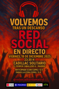 Cadillac Solitario Madrid, Reservado para cumpleaños Madrid, Cumpleaños con concierto Madrid, Celebrar cumpleaños Madrid, Local para cumpleaños Madrid