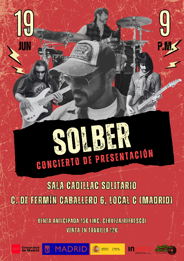 Cadillac Solitario Madrid, Reservado para cumpleaños Madrid, Cumpleaños con concierto Madrid, Celebrar cumpleaños Madrid, Local para cumpleaños Madrid