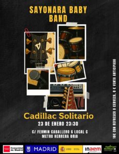 Cadillac Solitario Madrid, Reservado para cumpleaños Madrid, Cumpleaños con concierto Madrid, Celebrar cumpleaños Madrid, Local para cumpleaños Madrid