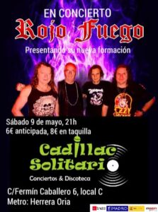 Cadillac Solitario Madrid, Reservado para cumpleaños Madrid, Cumpleaños con concierto Madrid, Celebrar cumpleaños Madrid, Local para cumpleaños Madrid