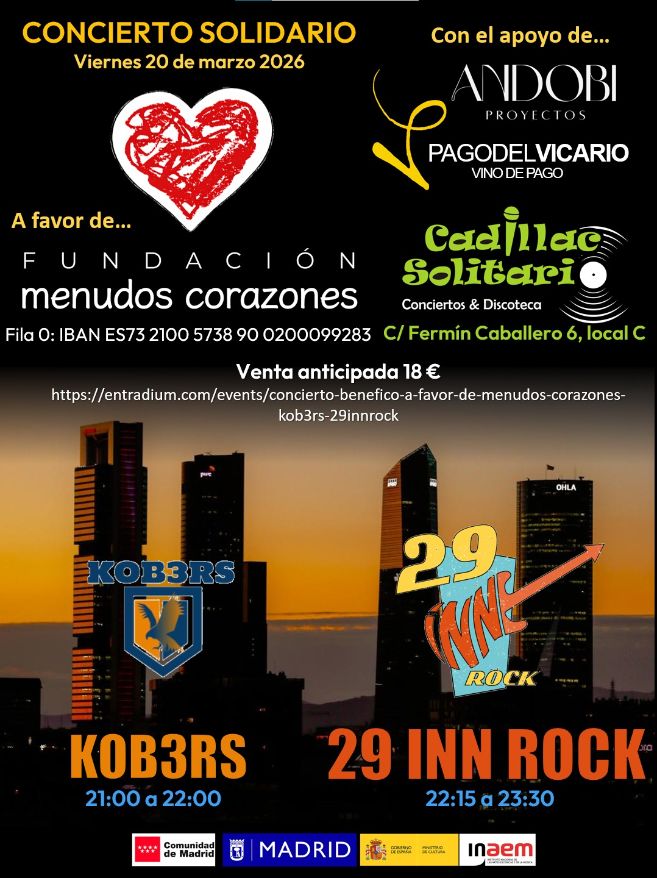 Cadillac Solitario Madrid, Reservado para cumpleaños Madrid, Cumpleaños con concierto Madrid, Celebrar cumpleaños Madrid, Local para cumpleaños Madrid