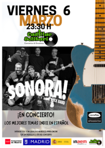 Cadillac Solitario Madrid, Reservado para cumpleaños Madrid, Cumpleaños con concierto Madrid, Celebrar cumpleaños Madrid, Local para cumpleaños Madrid