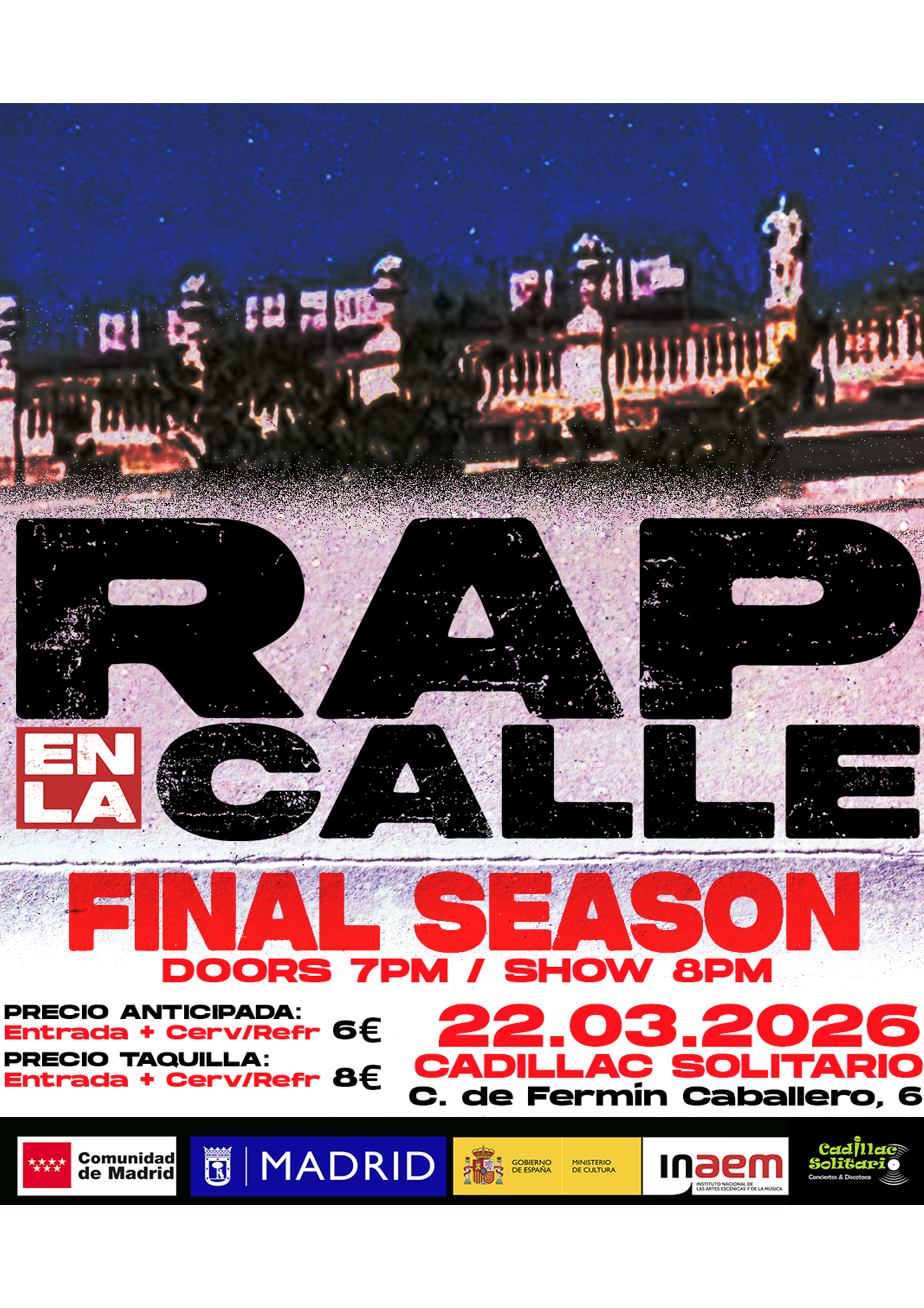 Cadillac Solitario Madrid, Reservado para cumpleaños Madrid, Cumpleaños con concierto Madrid, Celebrar cumpleaños Madrid, Local para cumpleaños Madrid