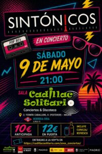 Cadillac Solitario Madrid, Reservado para cumpleaños Madrid, Cumpleaños con concierto Madrid, Celebrar cumpleaños Madrid, Local para cumpleaños Madrid