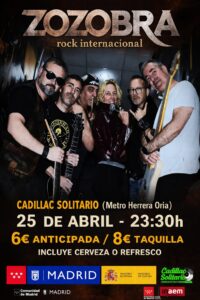 Cadillac Solitario Madrid, Reservado para cumpleaños Madrid, Cumpleaños con concierto Madrid, Celebrar cumpleaños Madrid, Local para cumpleaños Madrid