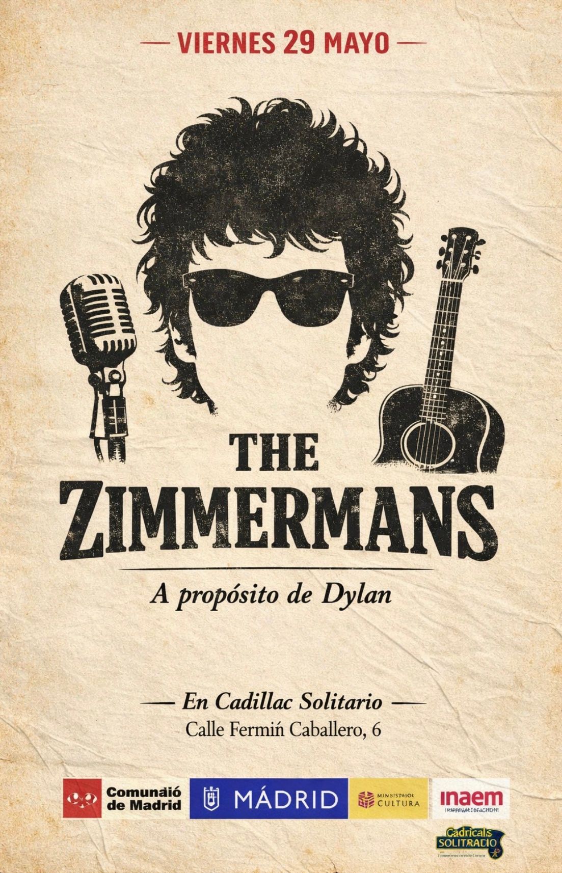 Cadillac Solitario Madrid, Reservado para cumpleaños Madrid, Cumpleaños con concierto Madrid, Celebrar cumpleaños Madrid, Local para cumpleaños Madrid