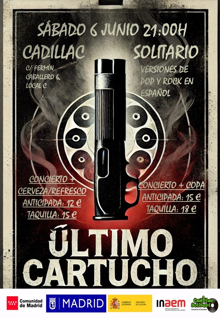 Cadillac Solitario Madrid, Reservado para cumpleaños Madrid, Cumpleaños con concierto Madrid, Celebrar cumpleaños Madrid, Local para cumpleaños Madrid