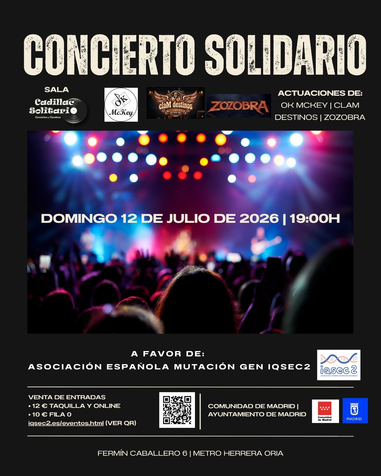 Cadillac Solitario Madrid, Reservado para cumpleaños Madrid, Cumpleaños con concierto Madrid, Celebrar cumpleaños Madrid, Local para cumpleaños Madrid