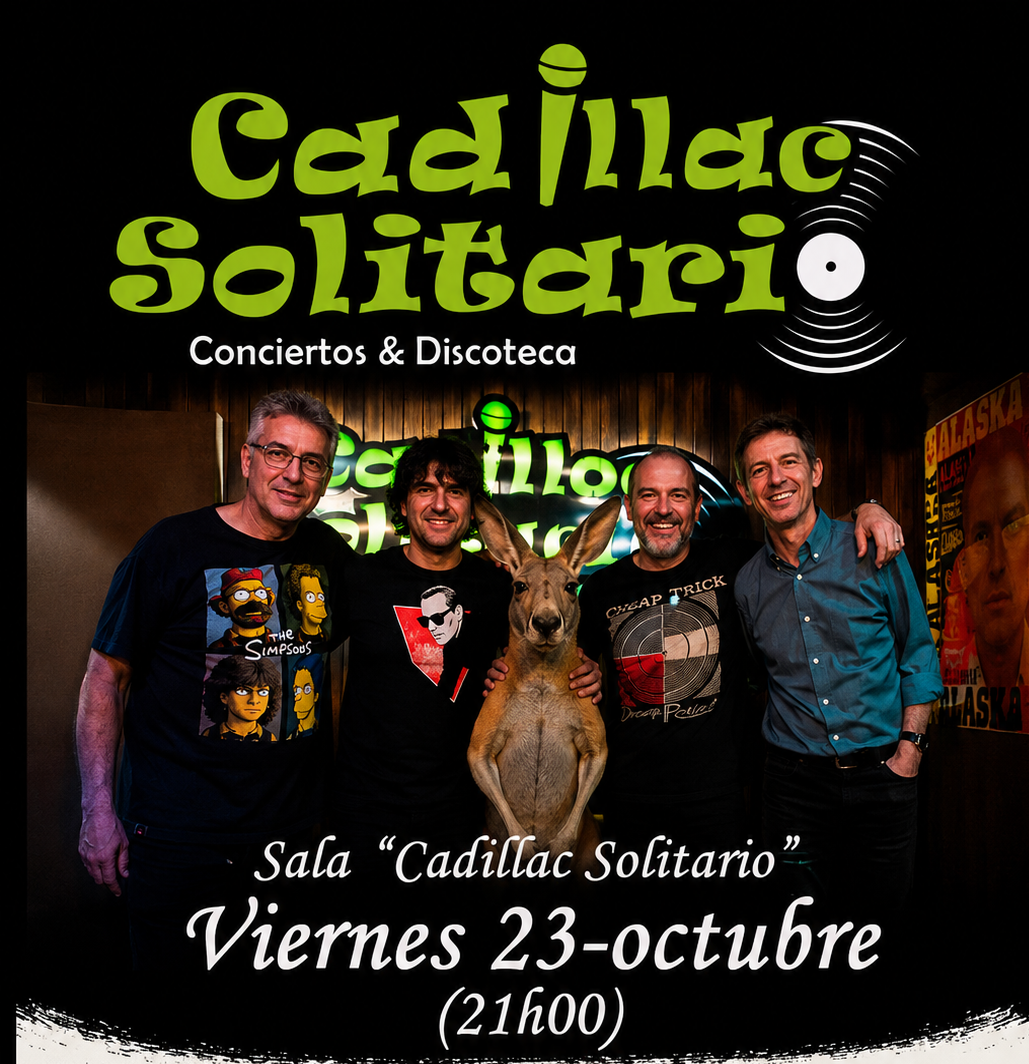 Cadillac Solitario Madrid, Reservado para cumpleaños Madrid, Cumpleaños con concierto Madrid, Celebrar cumpleaños Madrid, Local para cumpleaños Madrid