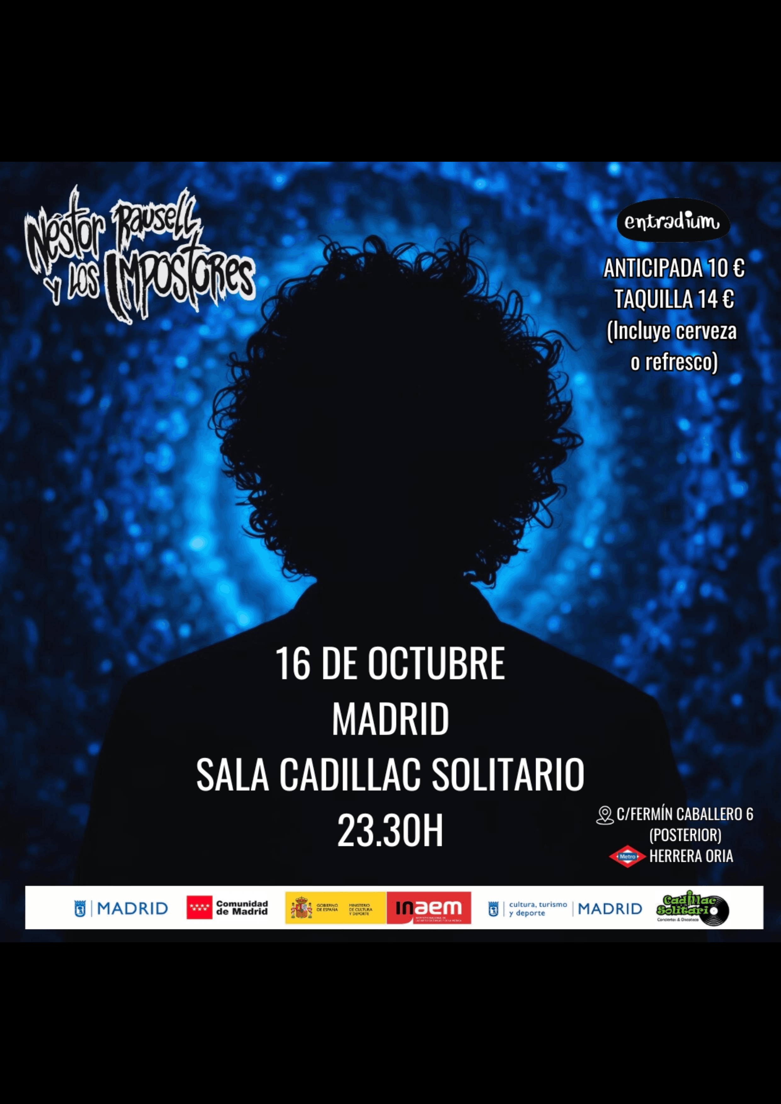 Cadillac Solitario Madrid, Reservado para cumpleaños Madrid, Cumpleaños con concierto Madrid, Celebrar cumpleaños Madrid, Local para cumpleaños Madrid
