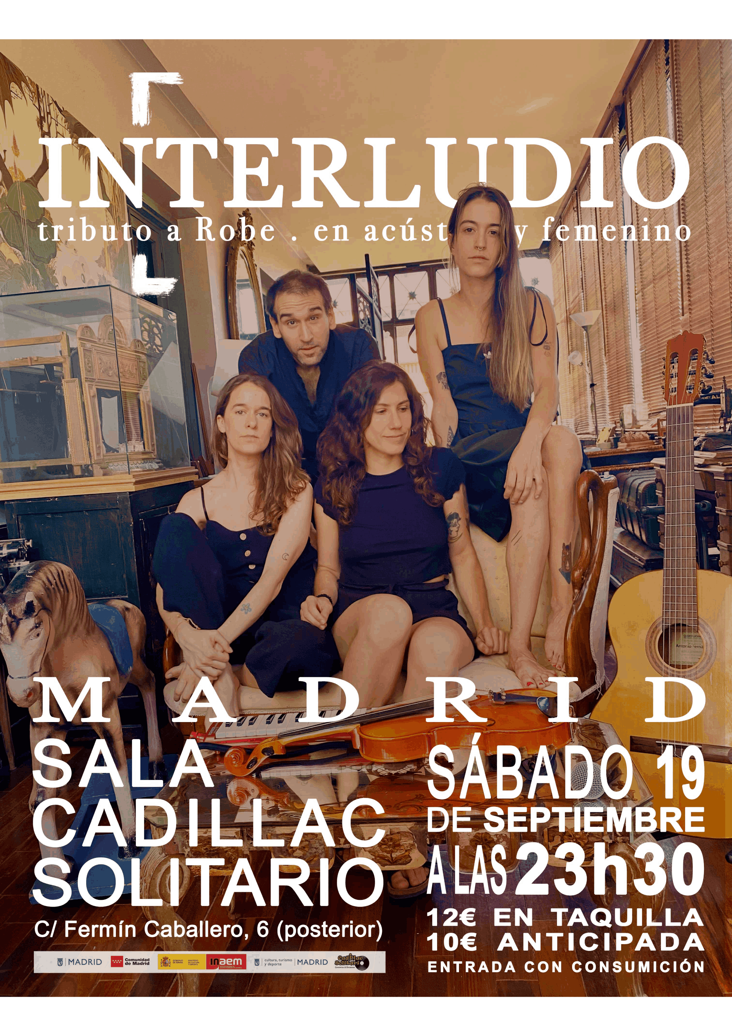 Cadillac Solitario Madrid, Reservado para cumpleaños Madrid, Cumpleaños con concierto Madrid, Celebrar cumpleaños Madrid, Local para cumpleaños Madrid