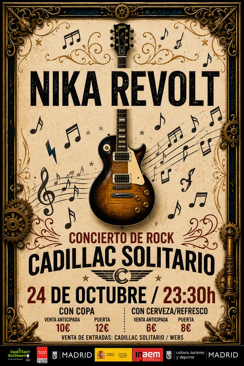 Cadillac Solitario Madrid, Reservado para cumpleaños Madrid, Cumpleaños con concierto Madrid, Celebrar cumpleaños Madrid, Local para cumpleaños Madrid