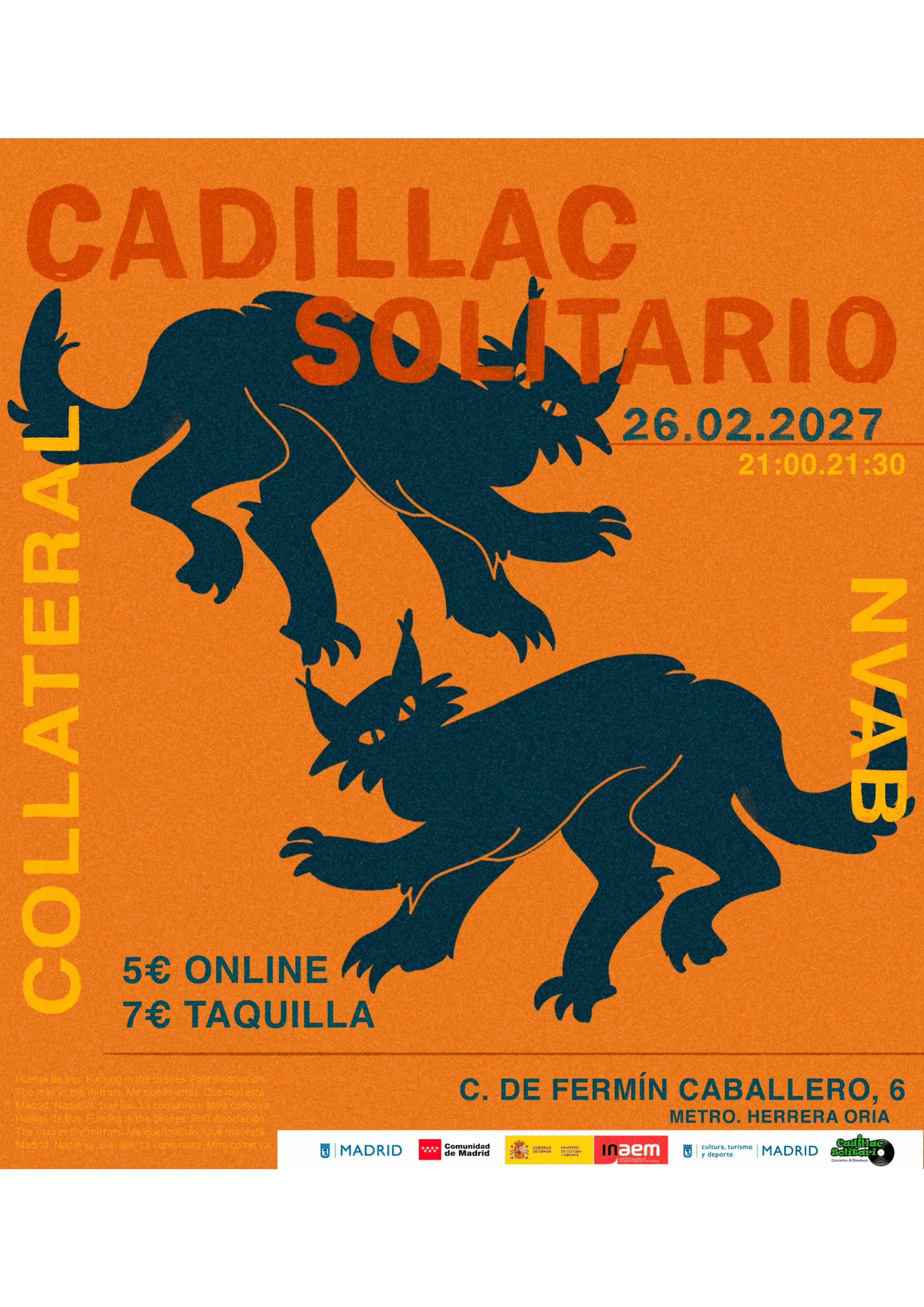 Cadillac Solitario Madrid, Reservado para cumpleaños Madrid, Cumpleaños con concierto Madrid, Celebrar cumpleaños Madrid, Local para cumpleaños Madrid