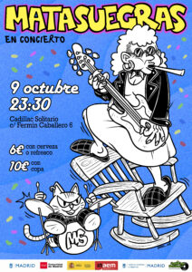 Cadillac Solitario Madrid, Reservado para cumpleaños Madrid, Cumpleaños con concierto Madrid, Celebrar cumpleaños Madrid, Local para cumpleaños Madrid