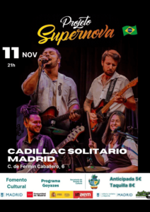 Cadillac Solitario Madrid, Reservado para cumpleaños Madrid, Cumpleaños con concierto Madrid, Celebrar cumpleaños Madrid, Local para cumpleaños Madrid