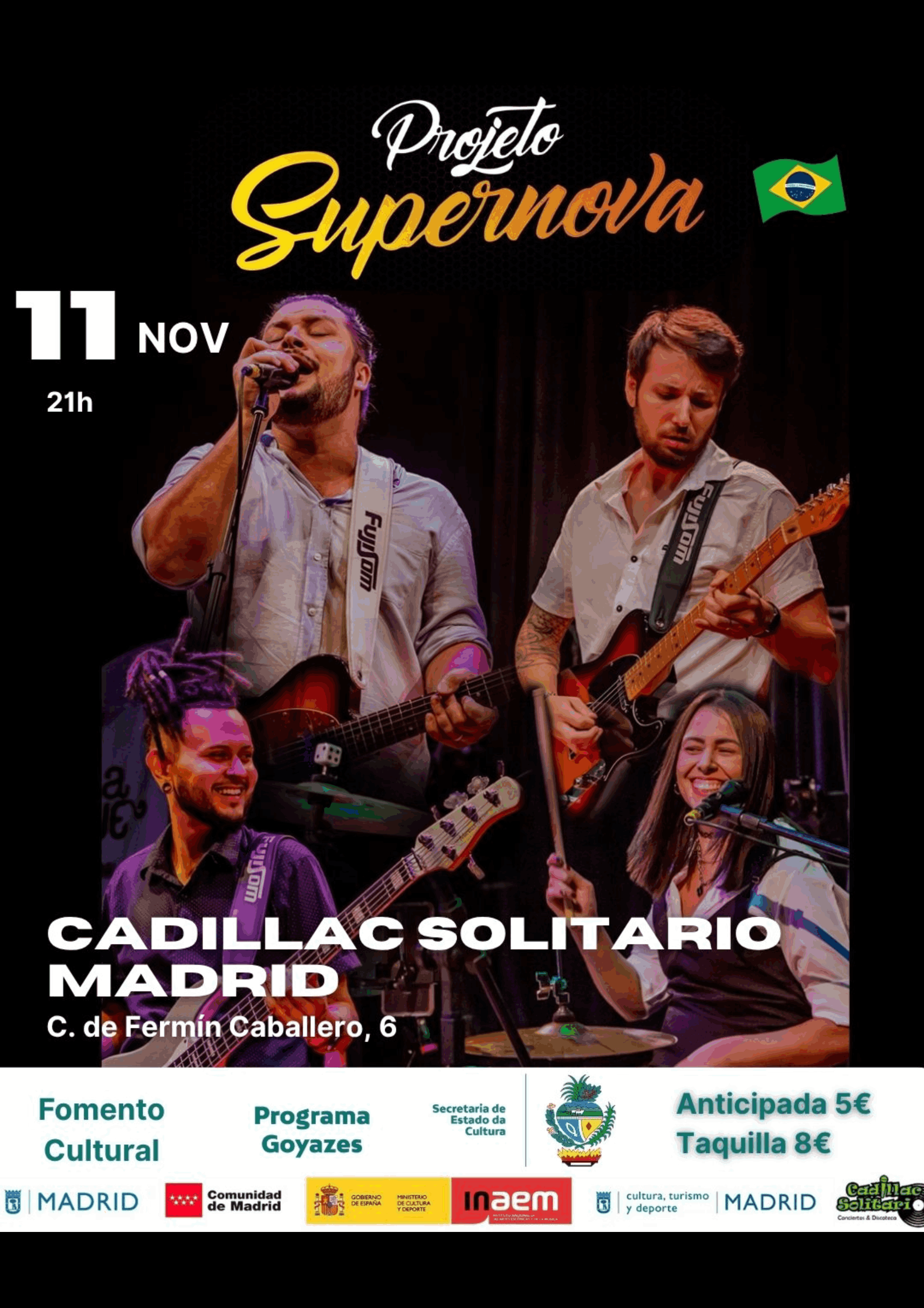 Cadillac Solitario Madrid, Reservado para cumpleaños Madrid, Cumpleaños con concierto Madrid, Celebrar cumpleaños Madrid, Local para cumpleaños Madrid