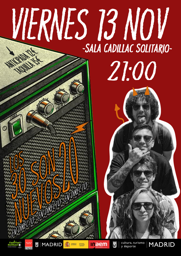 Cadillac Solitario Madrid, Reservado para cumpleaños Madrid, Cumpleaños con concierto Madrid, Celebrar cumpleaños Madrid, Local para cumpleaños Madrid