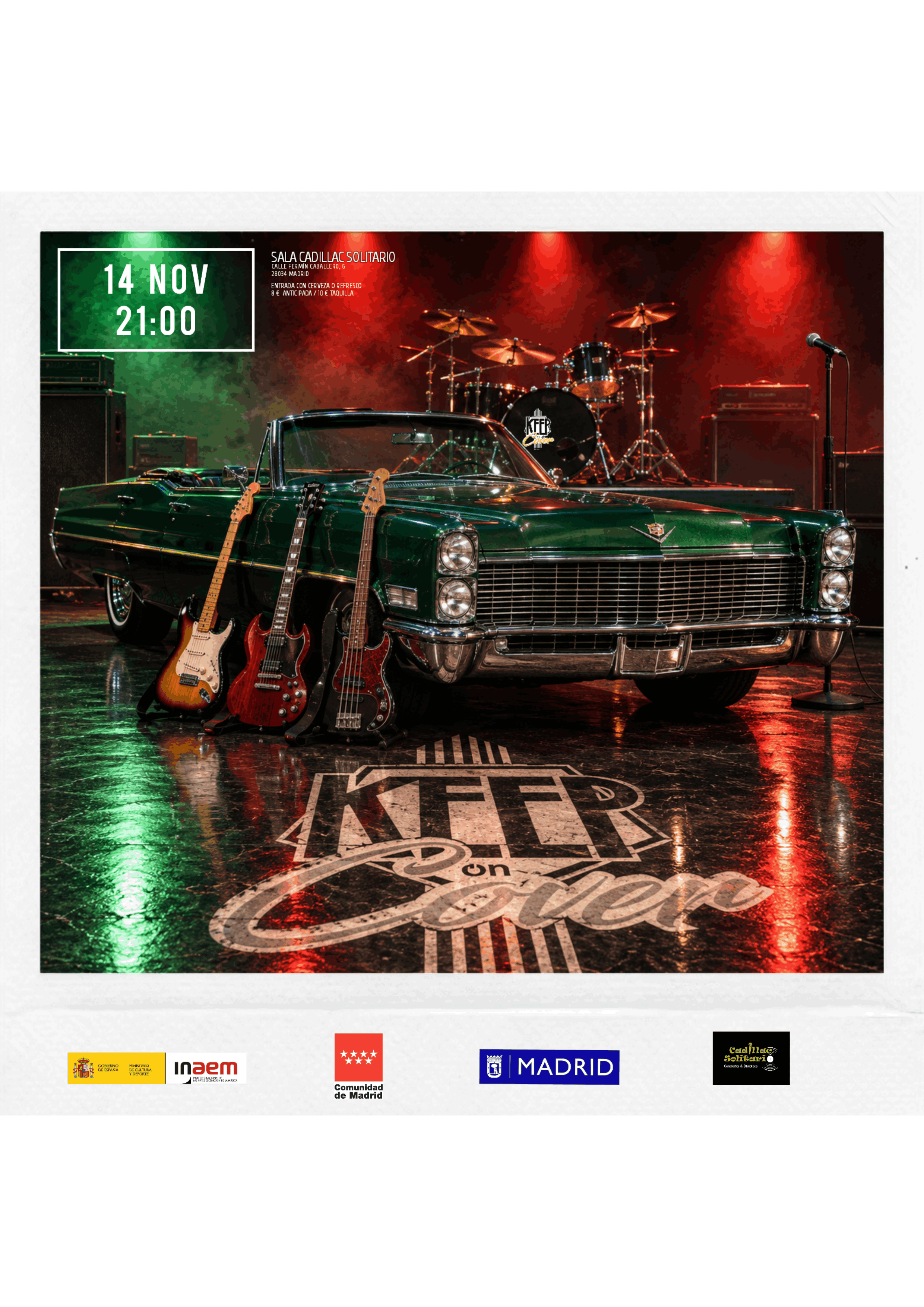 Cadillac Solitario Madrid, Reservado para cumpleaños Madrid, Cumpleaños con concierto Madrid, Celebrar cumpleaños Madrid, Local para cumpleaños Madrid