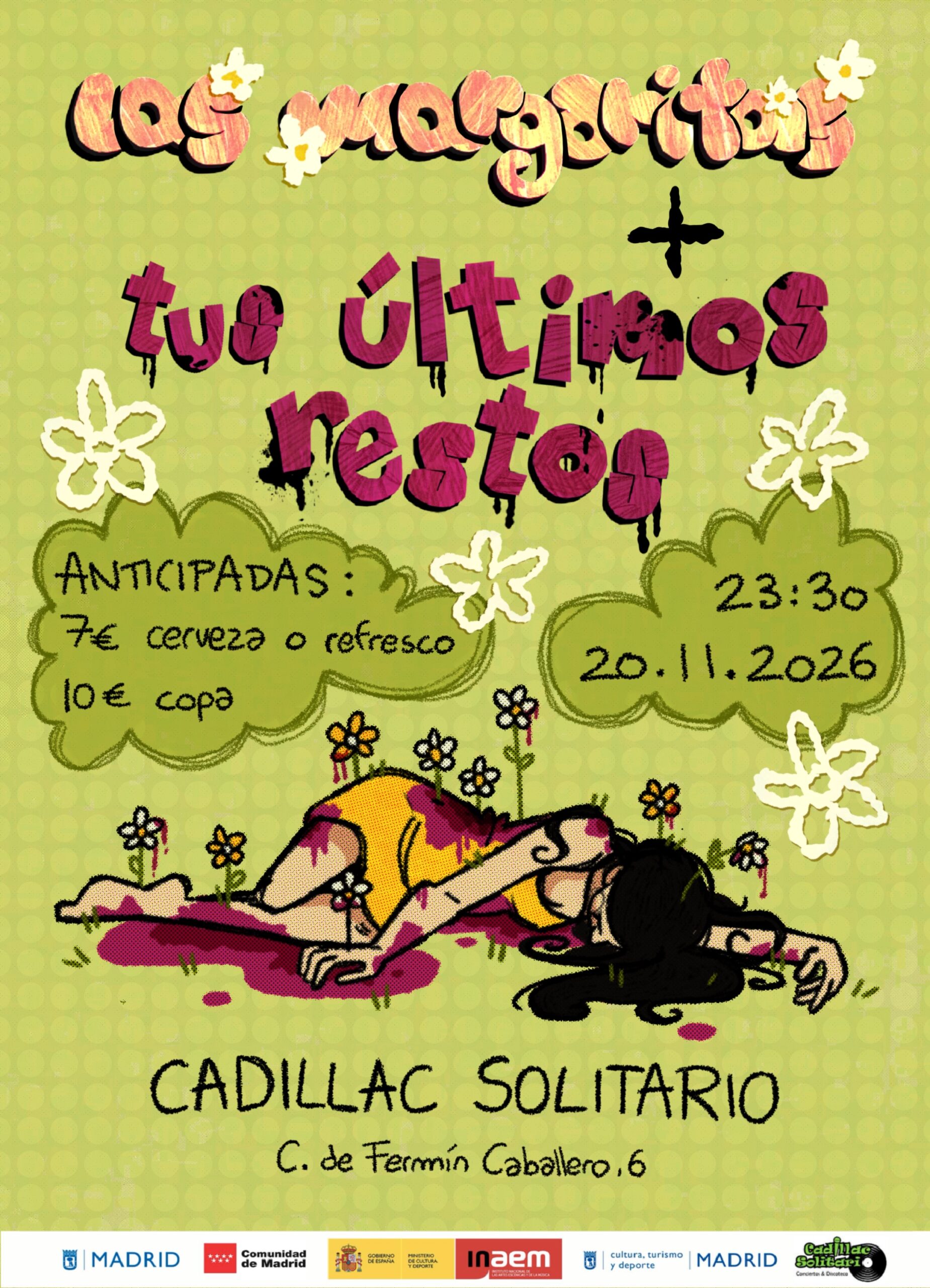 Cadillac Solitario Madrid, Reservado para cumpleaños Madrid, Cumpleaños con concierto Madrid, Celebrar cumpleaños Madrid, Local para cumpleaños Madrid